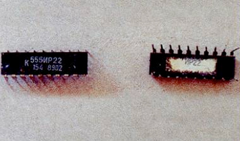 Содержание золота в микросхеме К555ИР22